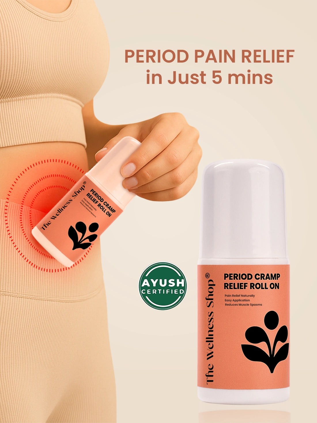5 Mins Period Pain Relief Roll-On