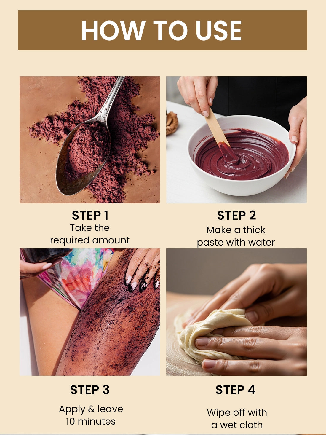 Rose Hair Removal Powder - 10 Minute Full Body Wax