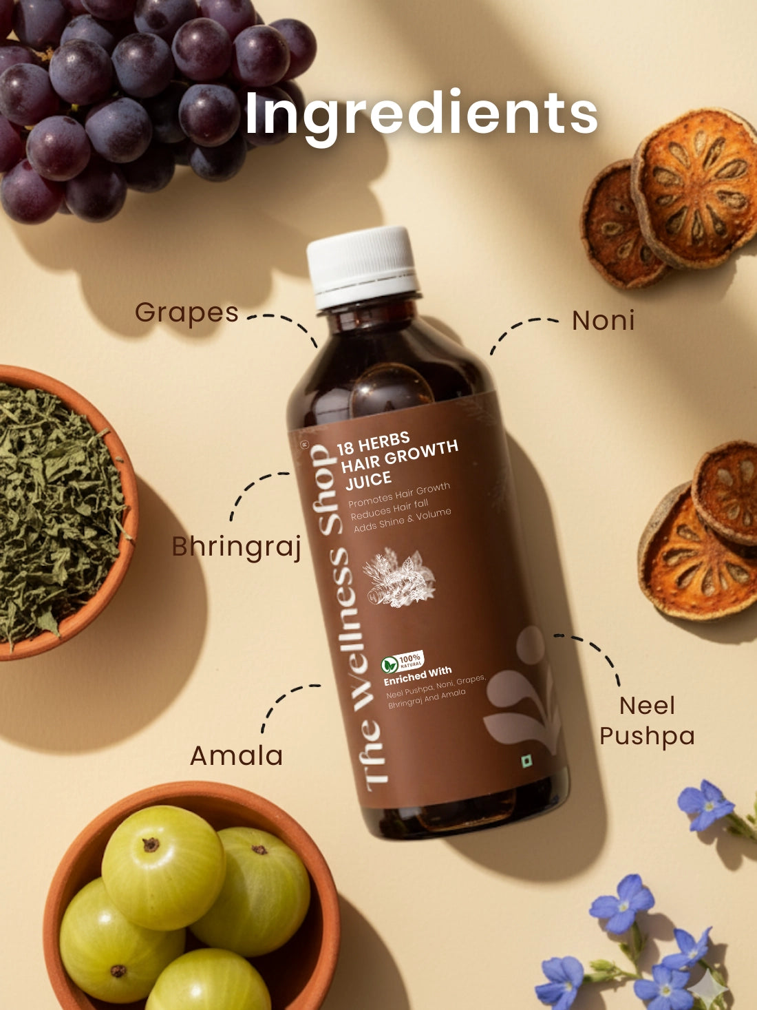 18 Herbs Hair Growth Juice