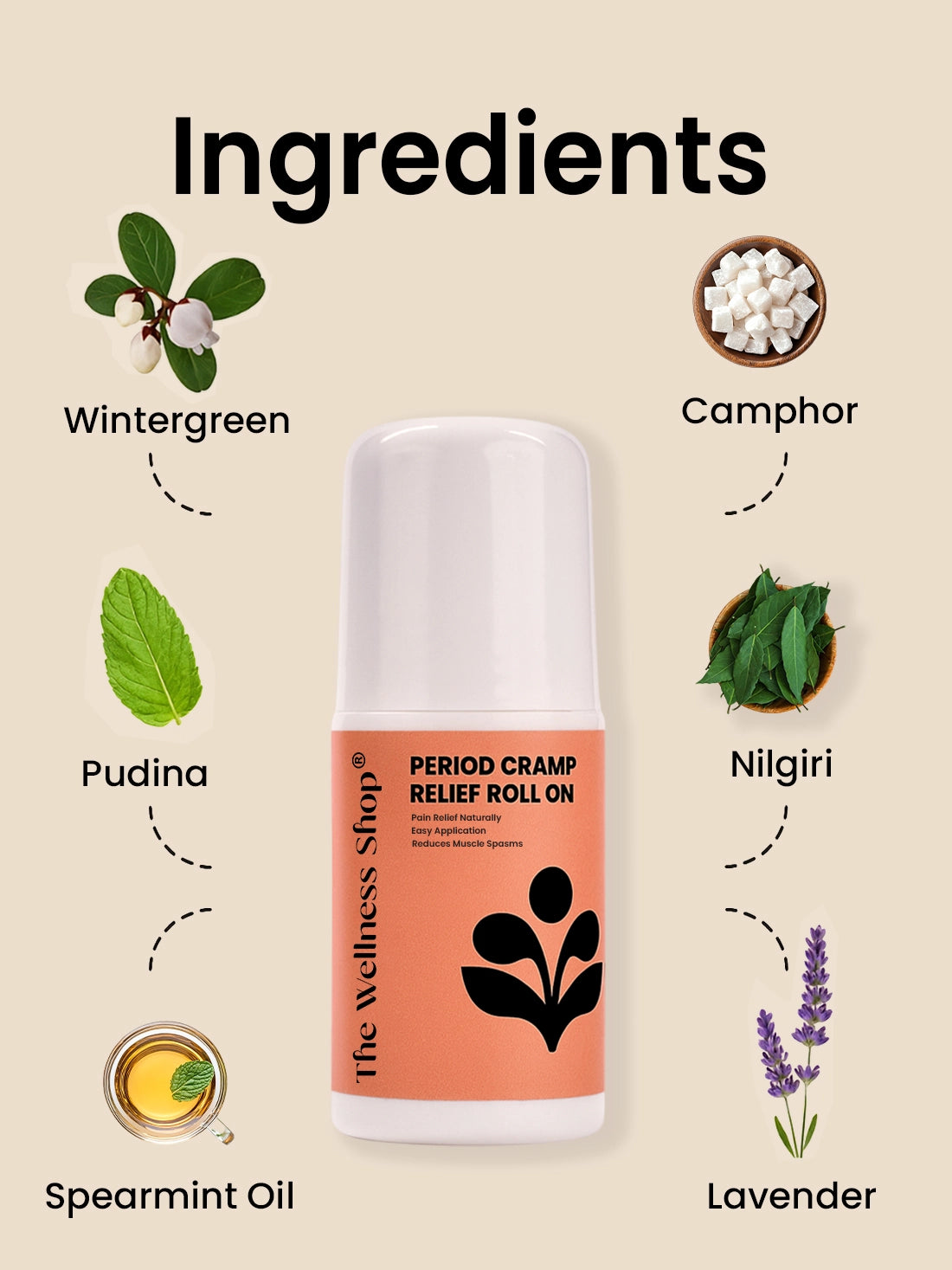 5 Mins Period Pain Relief Roll-On