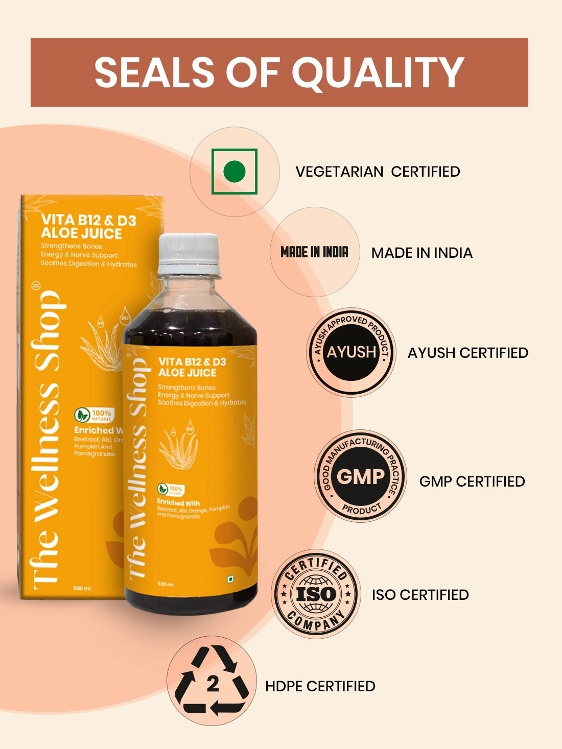 Vita B12 And D3 Aloe Juice