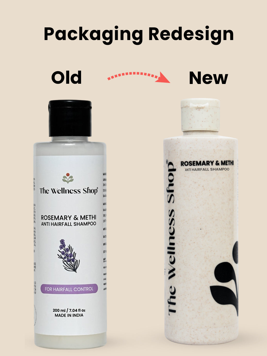 Rosemary & Methi Anti Hairfall Shampoo - Hair Fall & Thinning, Slow Hair Growth, Dullness & Lack Of Shine