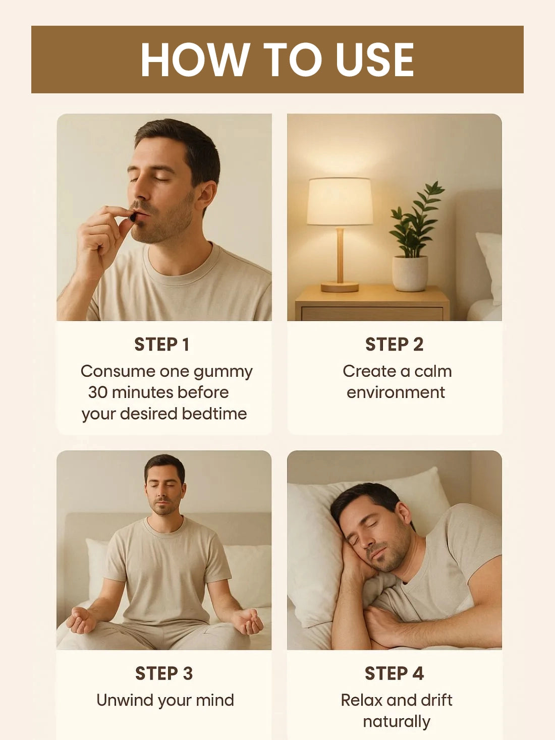 Sleep Gummies – 5-Minute, Fast-Acting, Natural Solution For Quality Sleep