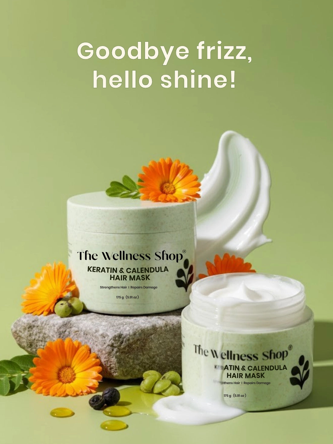 Keratin And Calendula Hair Mask (Adds Strength & Enhances Shine In 4 Weeks)