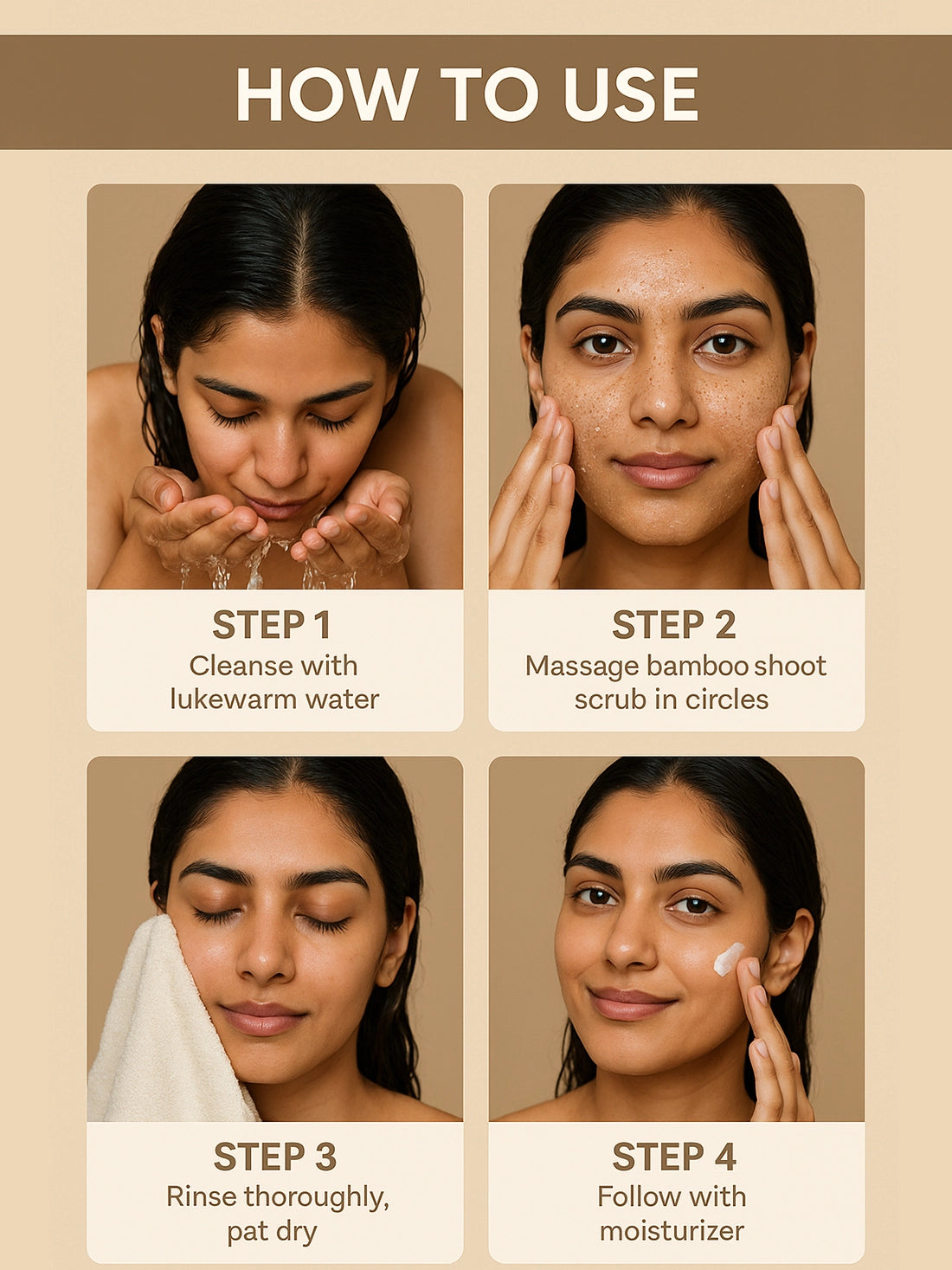 Bamboo Shoot And Beetroot Glass Skin Face Scrub