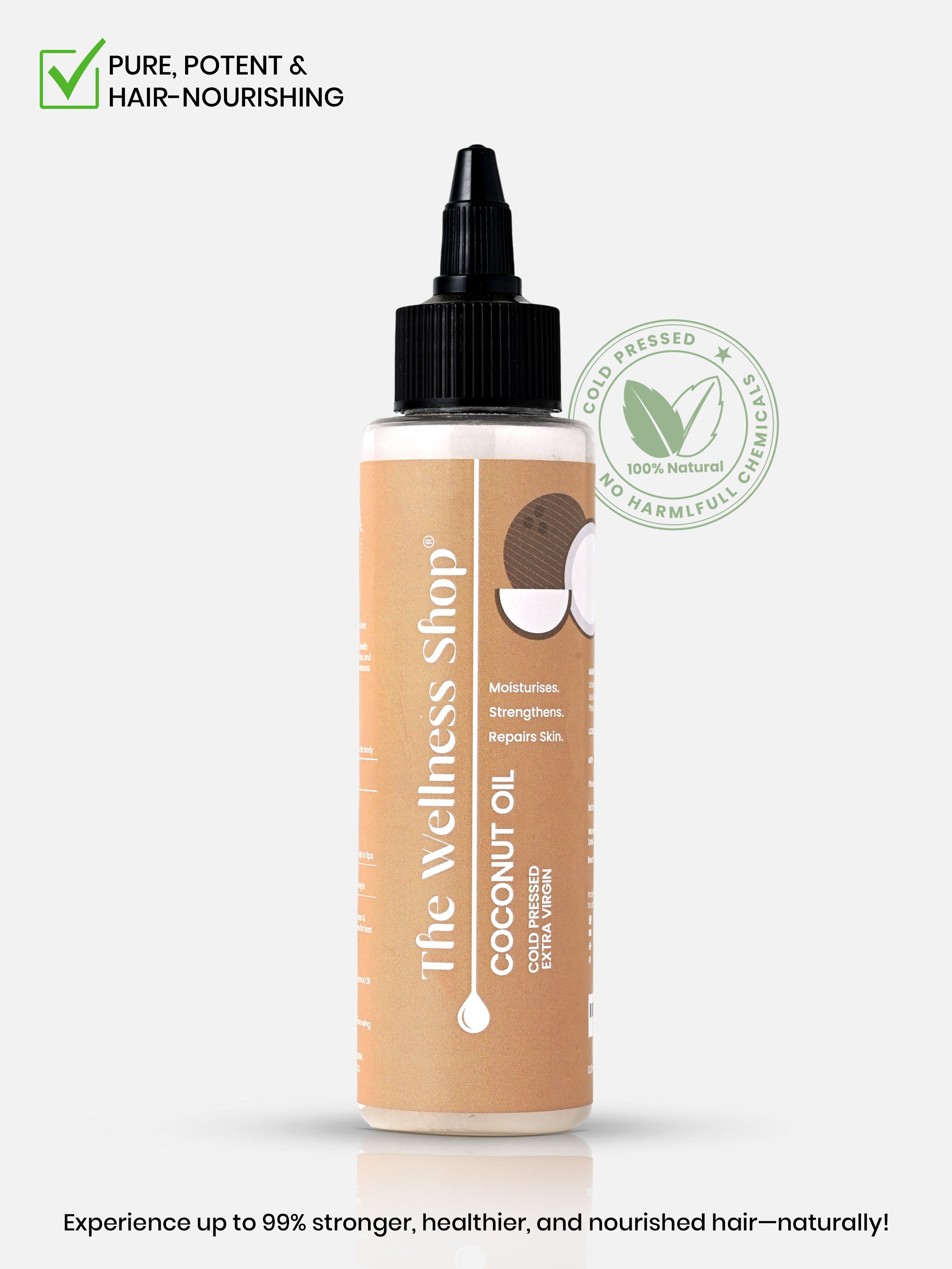 Extra Virgin Organic Coconut Tailam (Cold Pressed)
