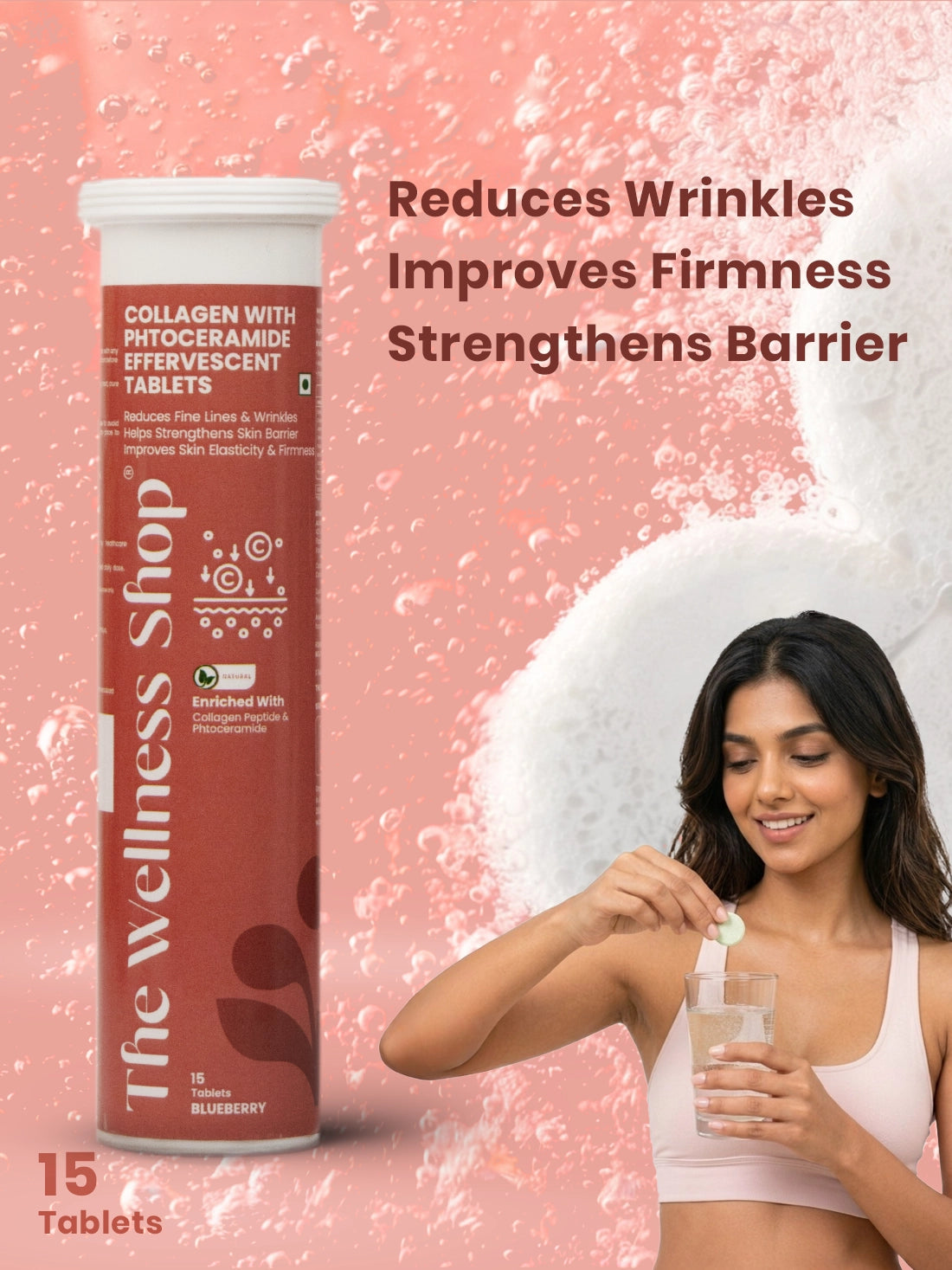 Collagen with Phytoceramide Effervescent Tablet