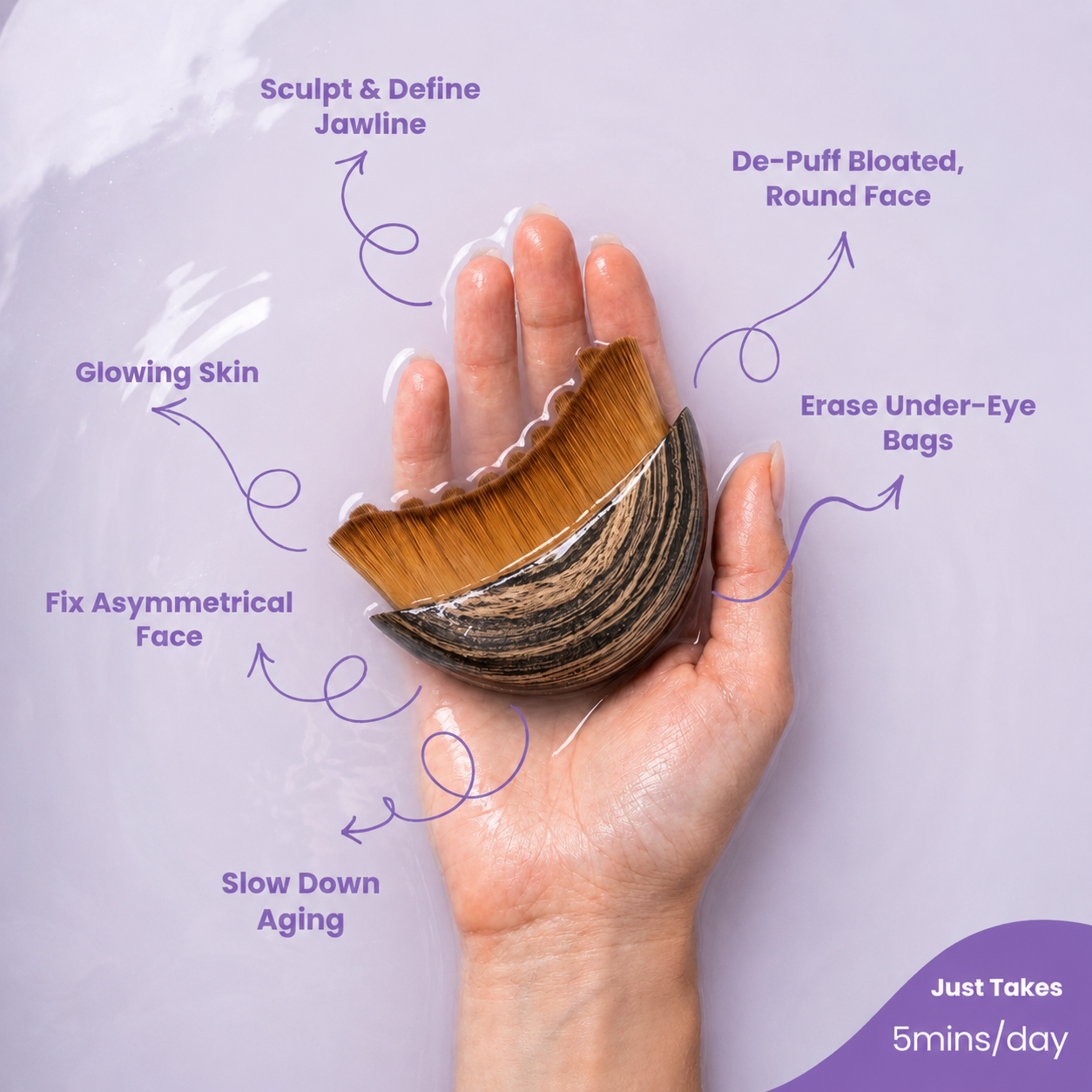 Lymphatic Drainage Facial Brush