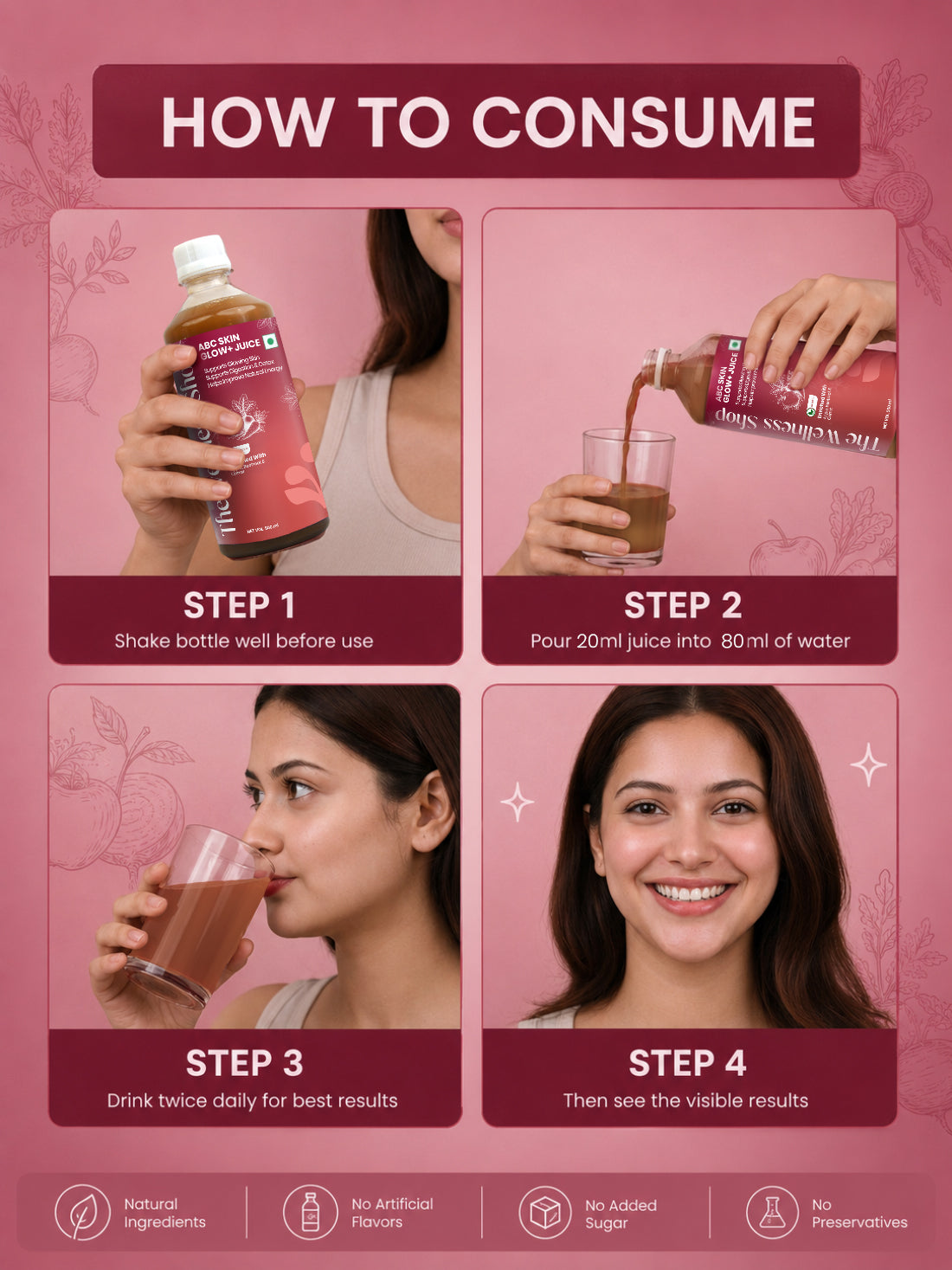 The Wellness Shop ABC Skin Glow+ Juice – Korean Glass Skin
