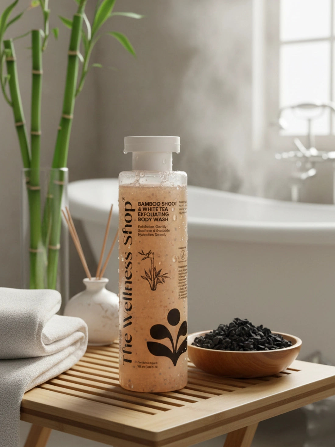 Bamboo Shoot & White Tea Exfolating Body Wash