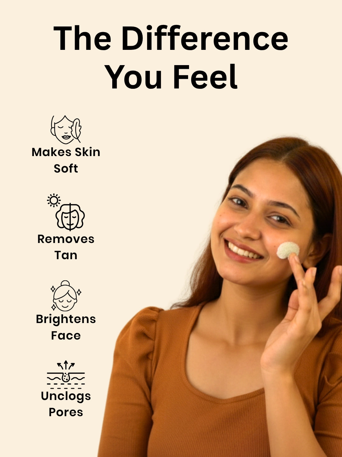 Detan Face Scrub For Exfoliation And Tan Removal