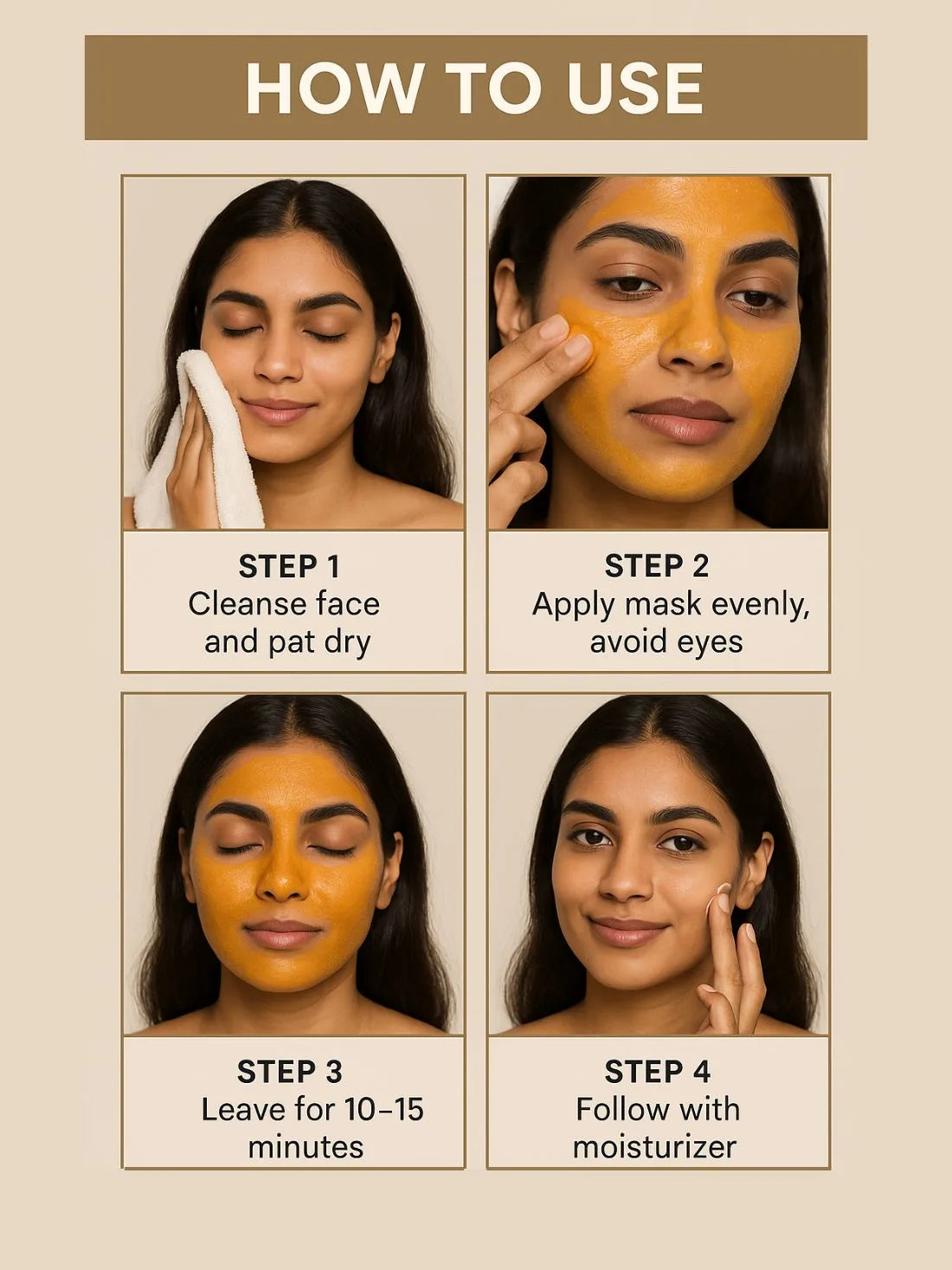 BAMBOO SHOOT & TURMERIC INSTANT GLOW FACE MASK