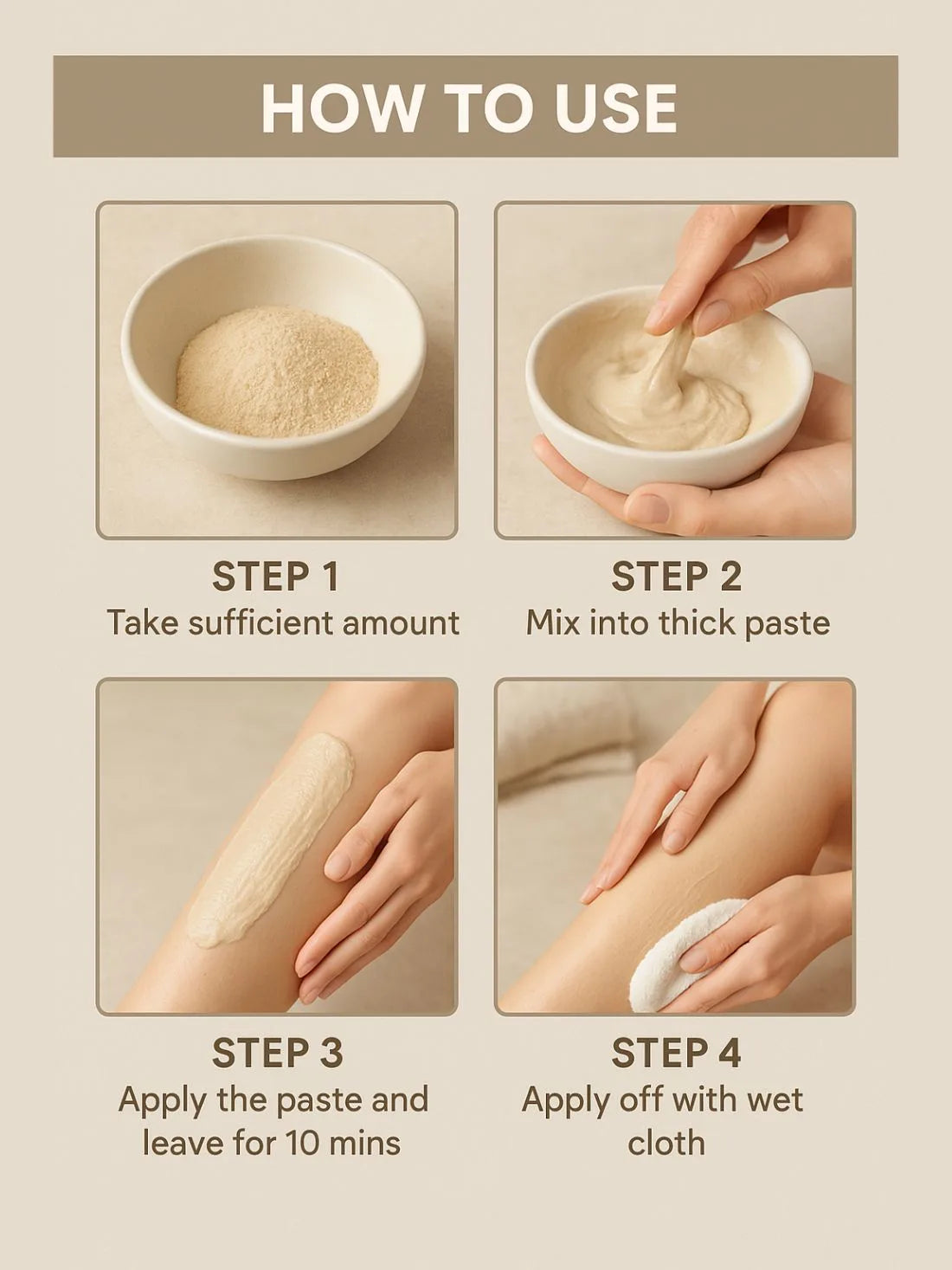 BEST BIKINI WAX - 10 MINUTES HERBAL WAX POWDER