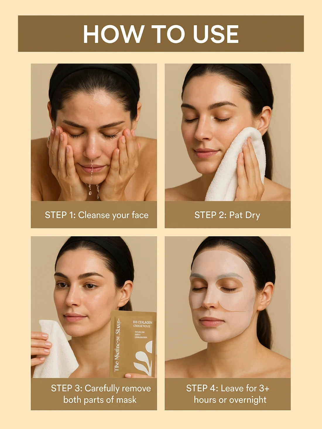 Bio Collagen Melting Sheet Mask - Hydrating, Firming And Brightening Overnight Sheet Mask