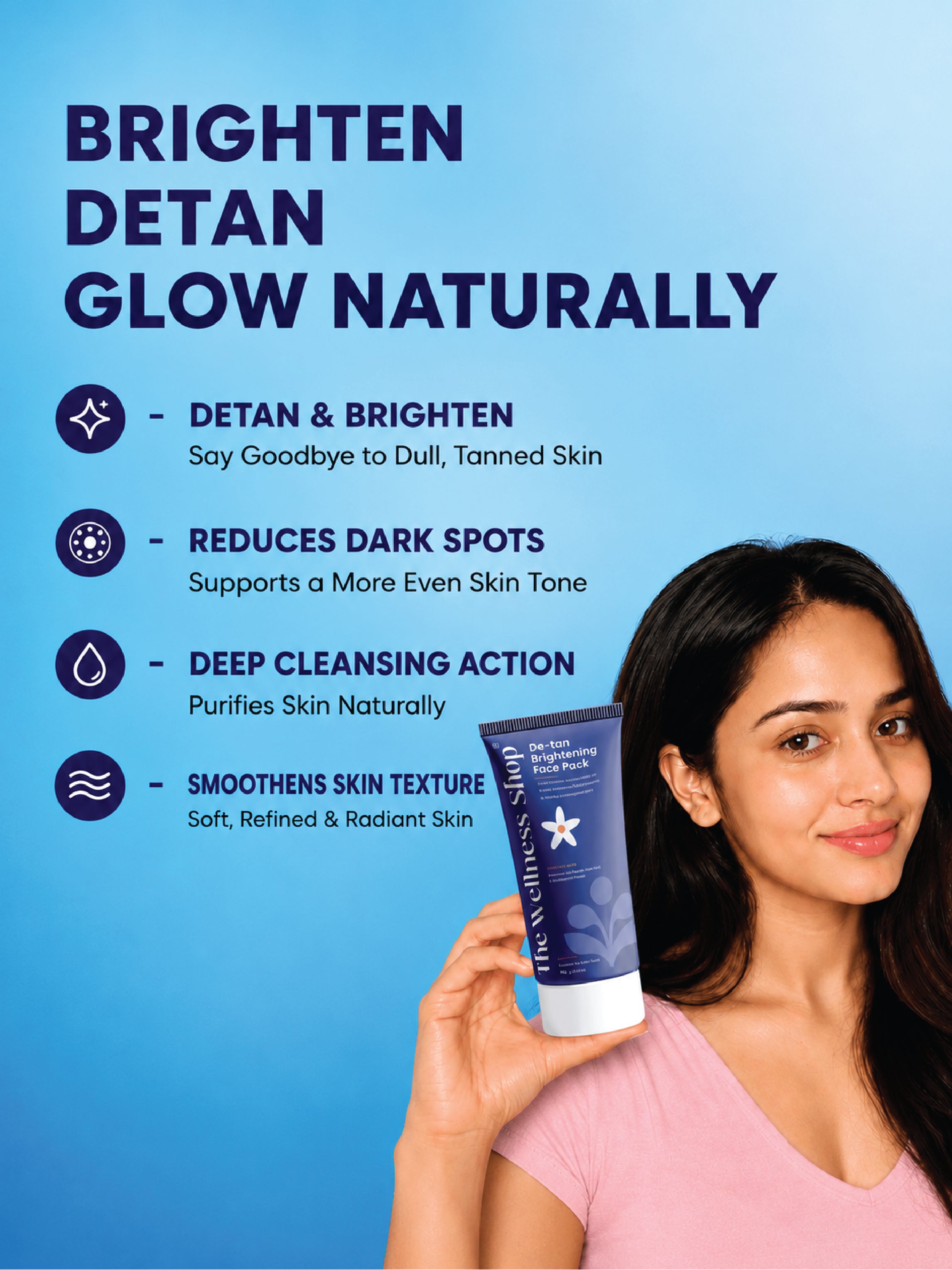 De Tan Brightening Face pack