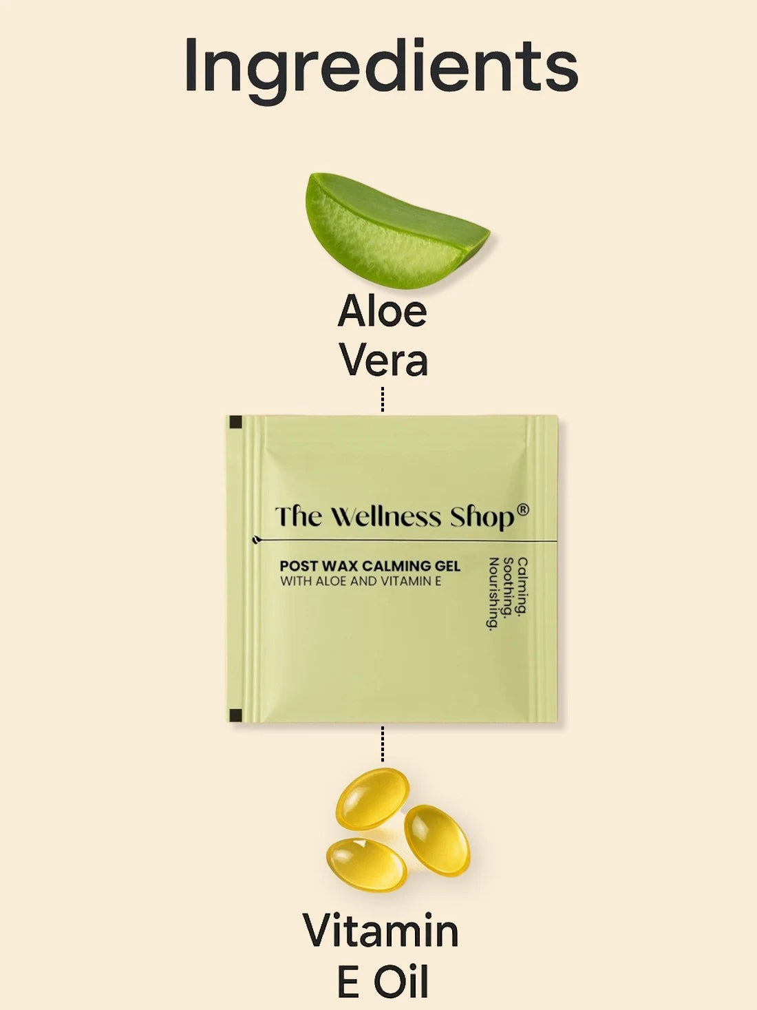 Post Wax Calming Gel With Aloe And Vitamin E