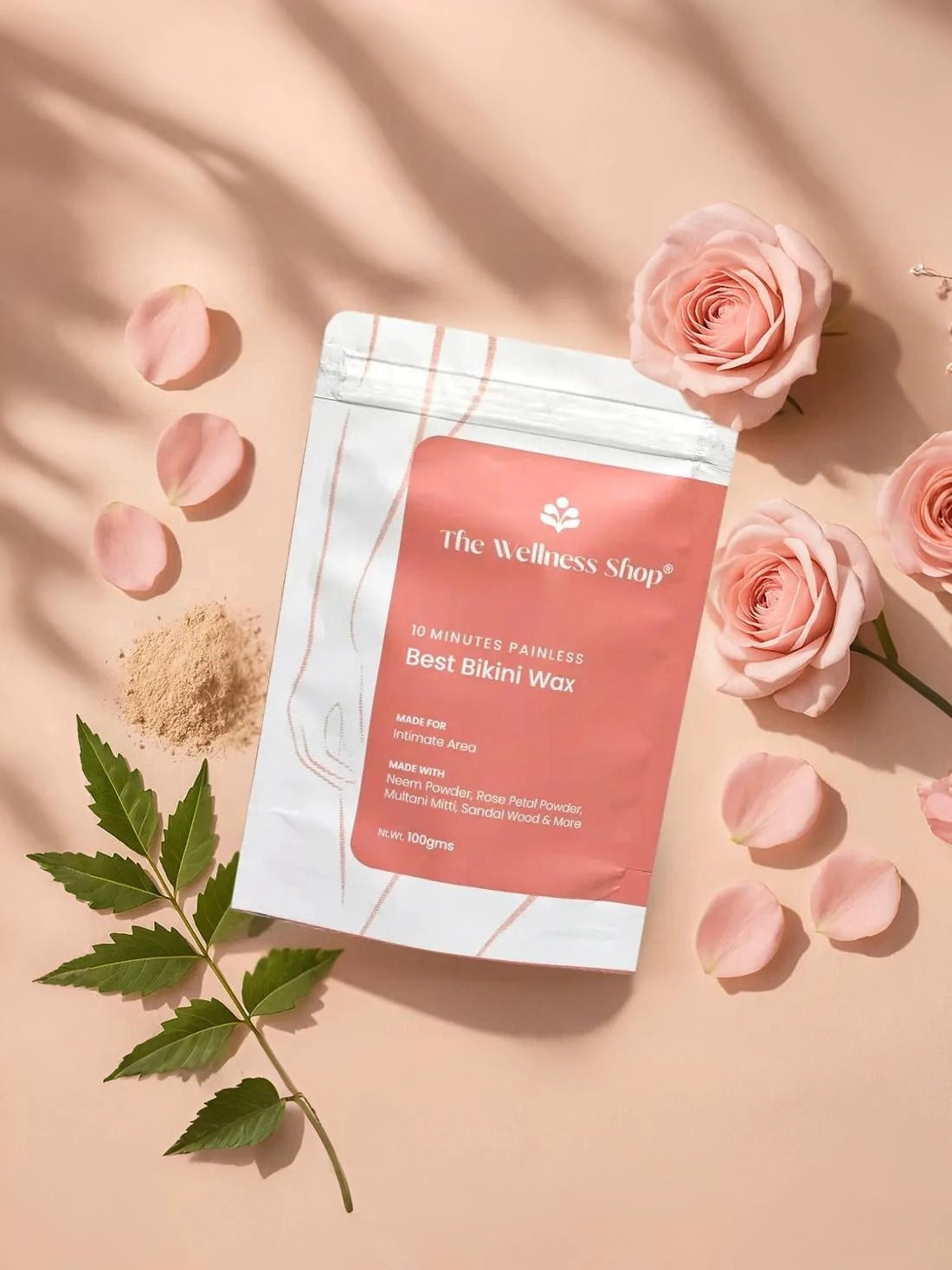 Turmeric Facial Wax+ Bikini Wax Powder+ Chocolate Hair Removal Powder + 4% Aha Bha Underarm Roll On