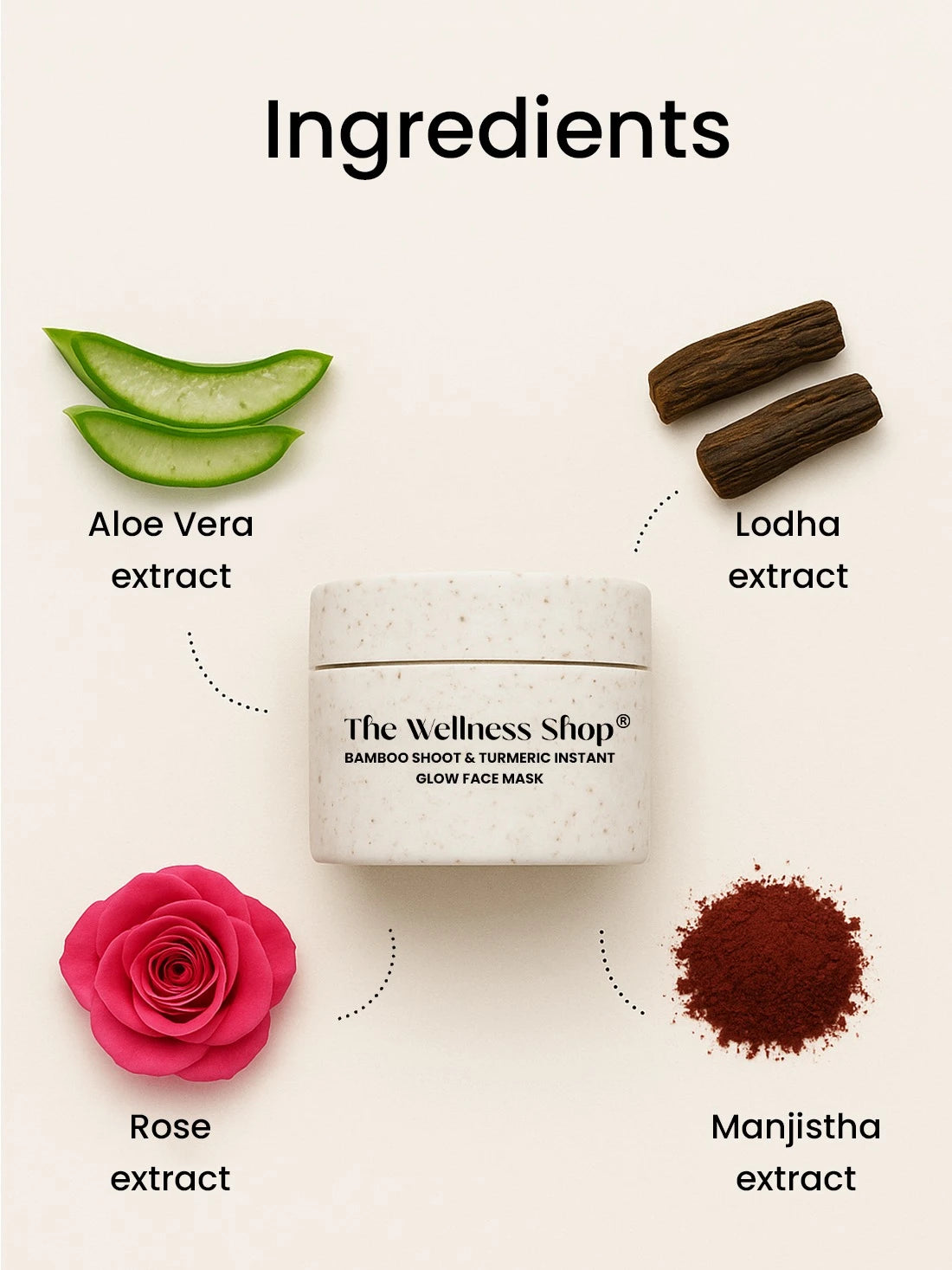 BAMBOO SHOOT & TURMERIC INSTANT GLOW FACE MASK