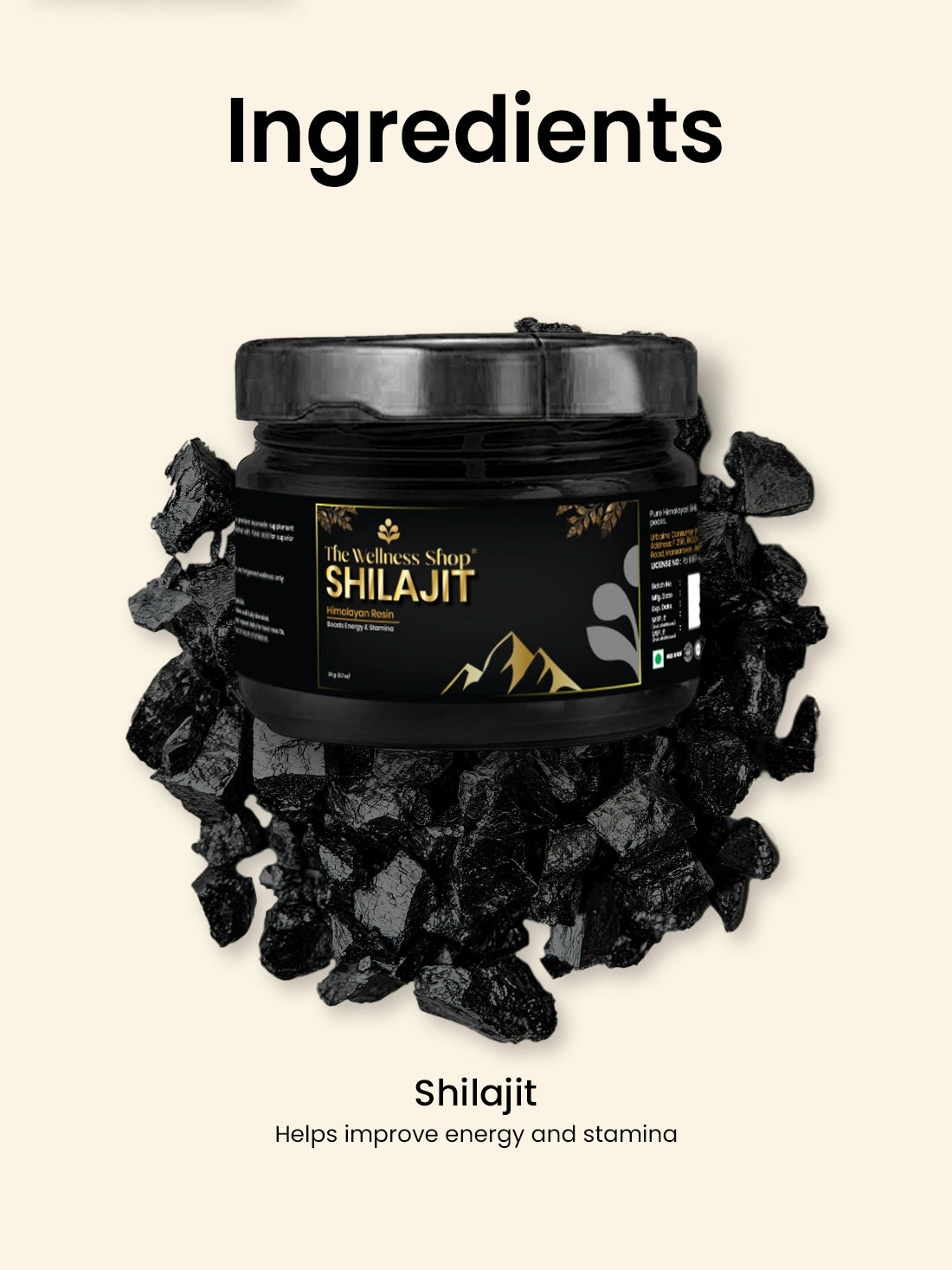 Pure Shilajit Himalayan Resin - with 75% Fulvic Acid
