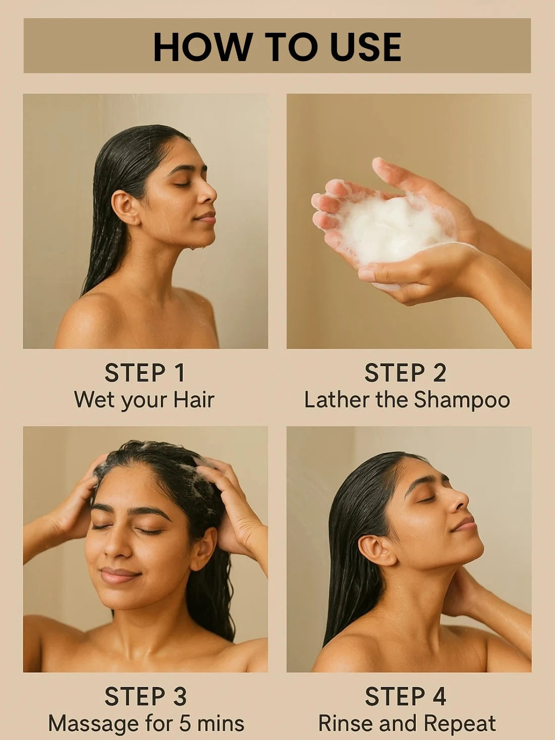 Amla, Neem And Basil Shampoo For Dandruff &amp; Hair Fall Control (No Paraben, No Sulphate)