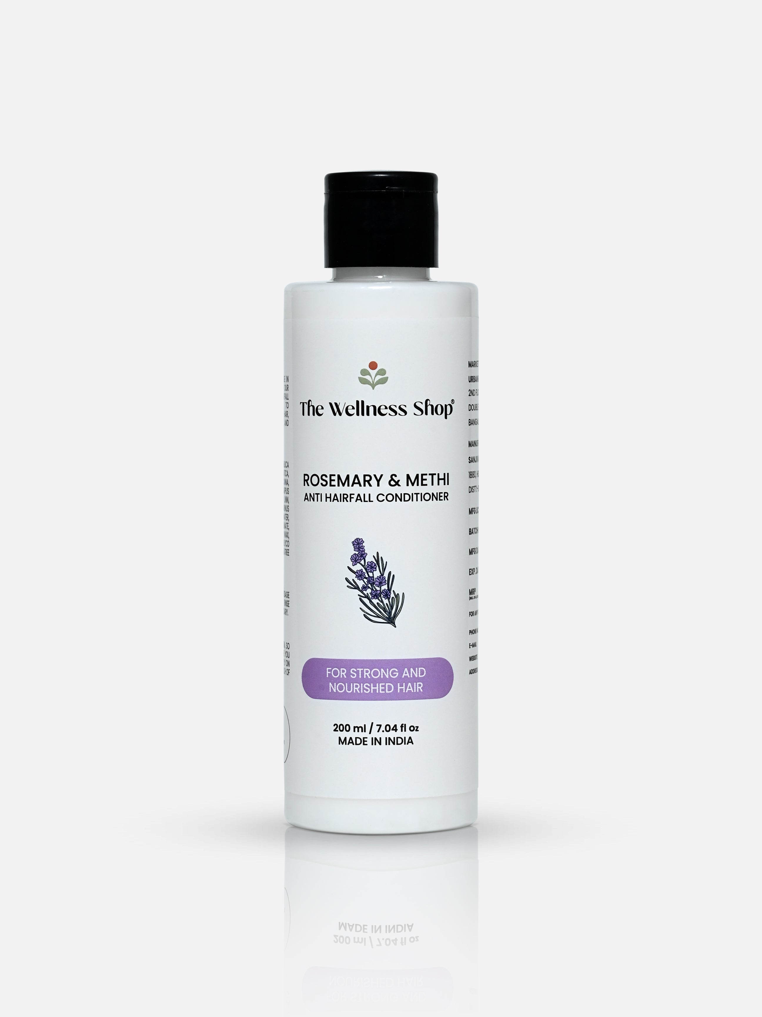 ROSEMARY &amp; METHI ANTI HAIRFALL CONDITIONER - HAIR FALL &amp; THINNING, SLOW HAIR GROWTH, DULLNESS &amp; LACK of SHINE