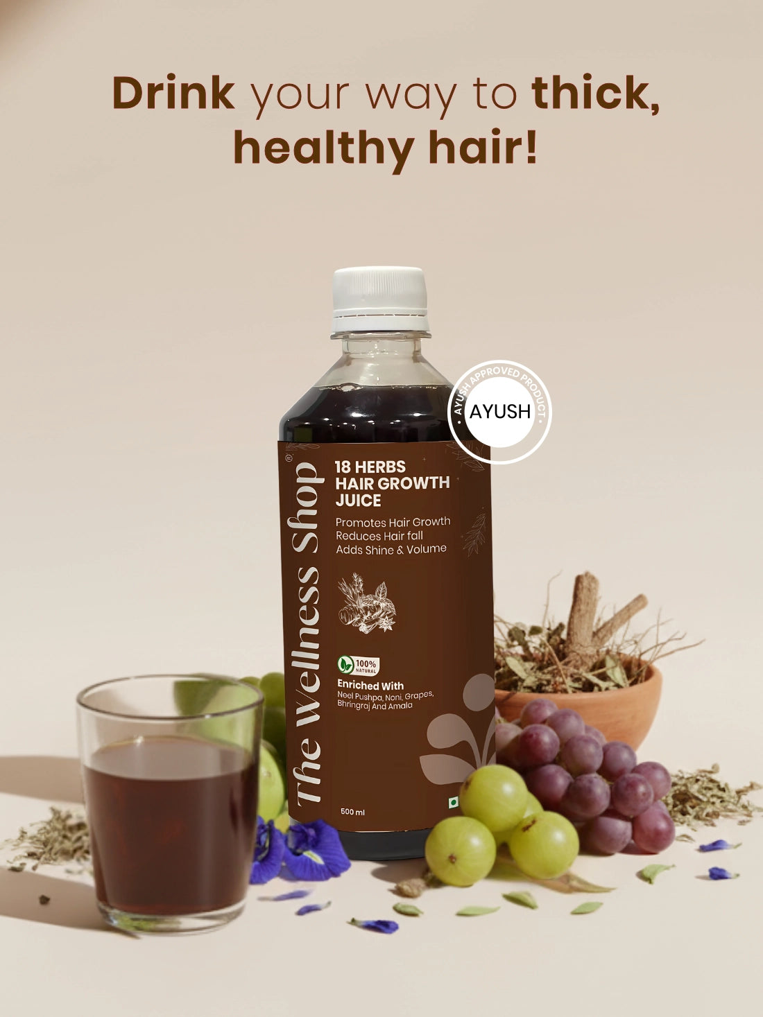 18 Herbs Hair Growth Juice