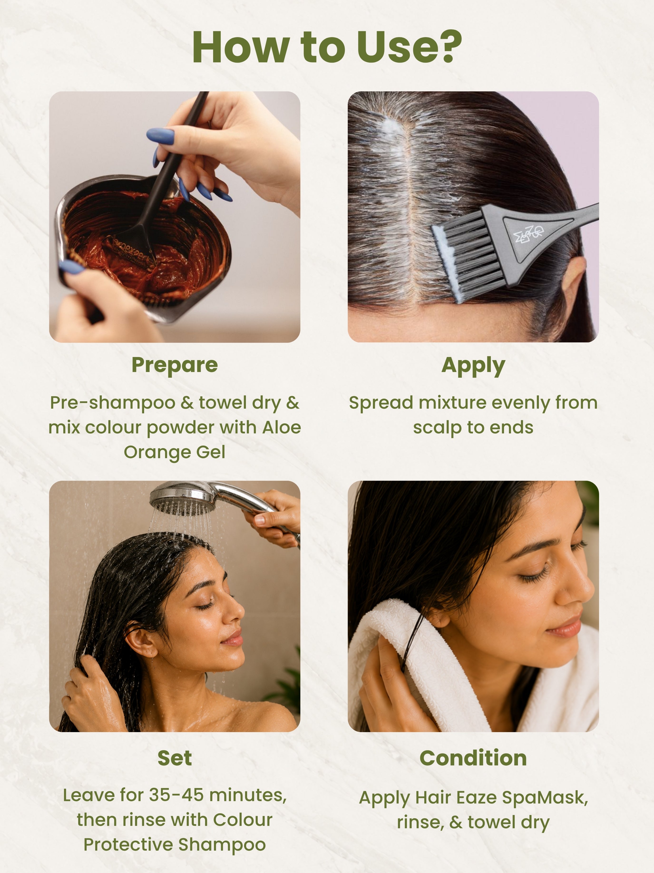 Natural Black Hair Colour - 100gm (No Ammonia, Premium Quality, Lasts 3 Weeks)