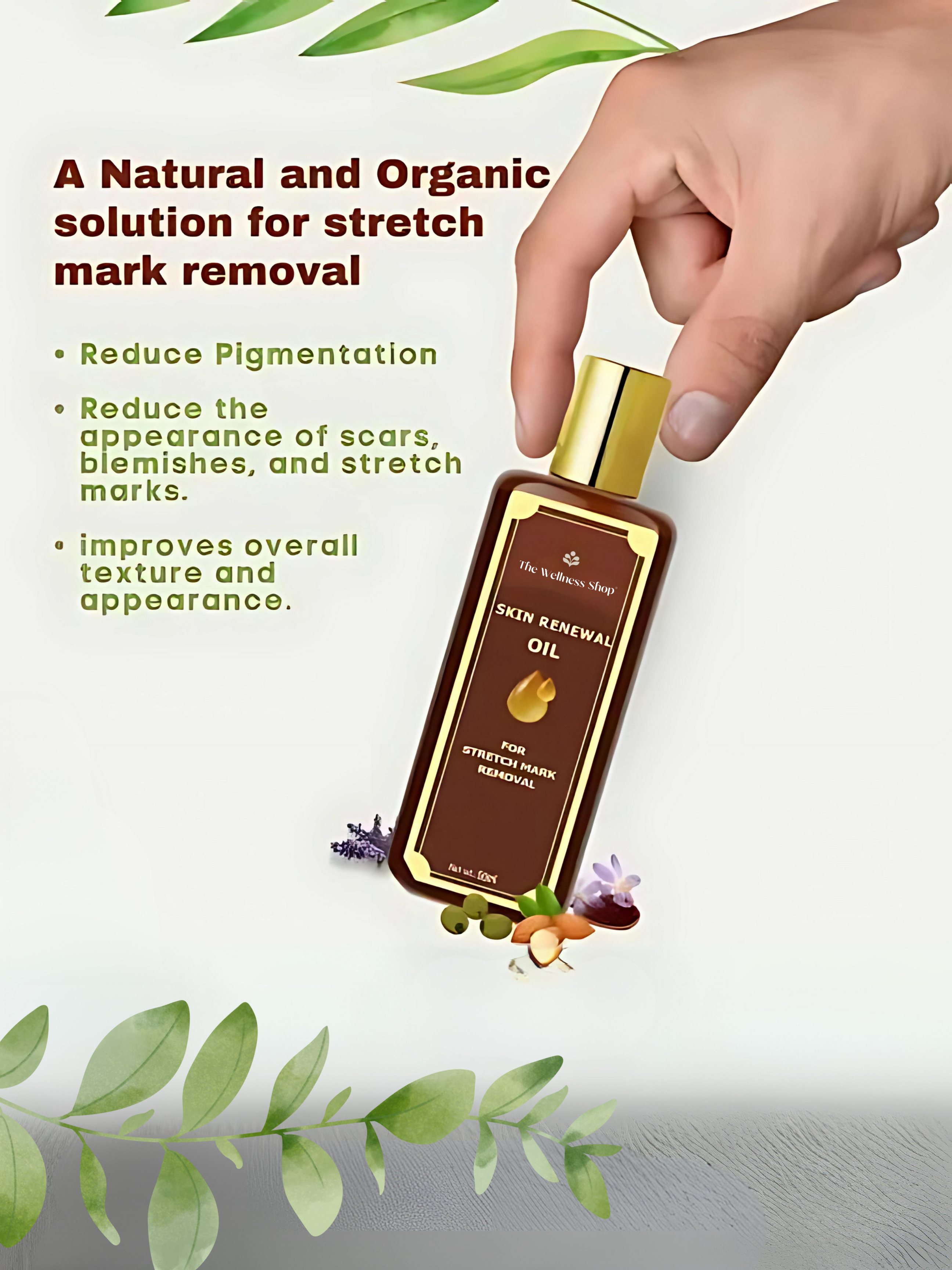 SKIN RENEWAL OIL - FOR STRETCH MARK REMOVAL (4 WEEKS CHALLENGE)
