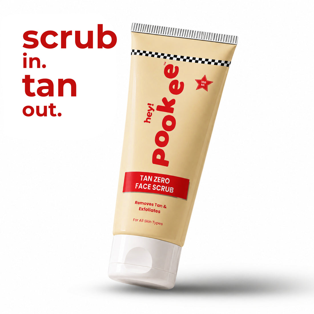Tan Zero Face Scrub Removes Tan &amp; Exfoliates - 100ml