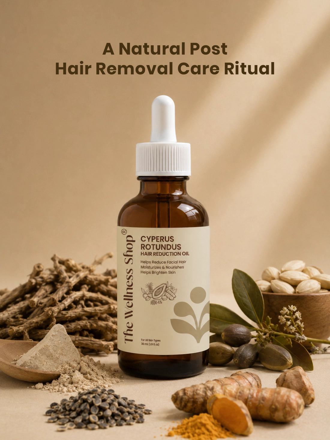Cyperus Rotunus Oil Hair Removal Oil 30ml