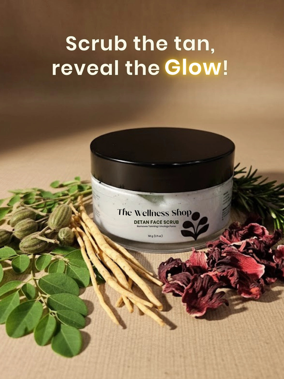 Detan Face Scrub For Exfoliation And Tan Removal