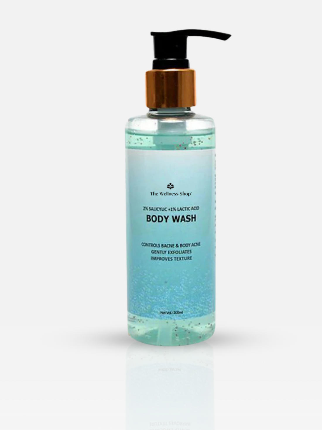 2% SALICYLIC + 1% LACTIC ACID BODY WASH (NATURALLY EXFOLIATES & HYDRATES, SULPHATE AND PARABEN FREE)