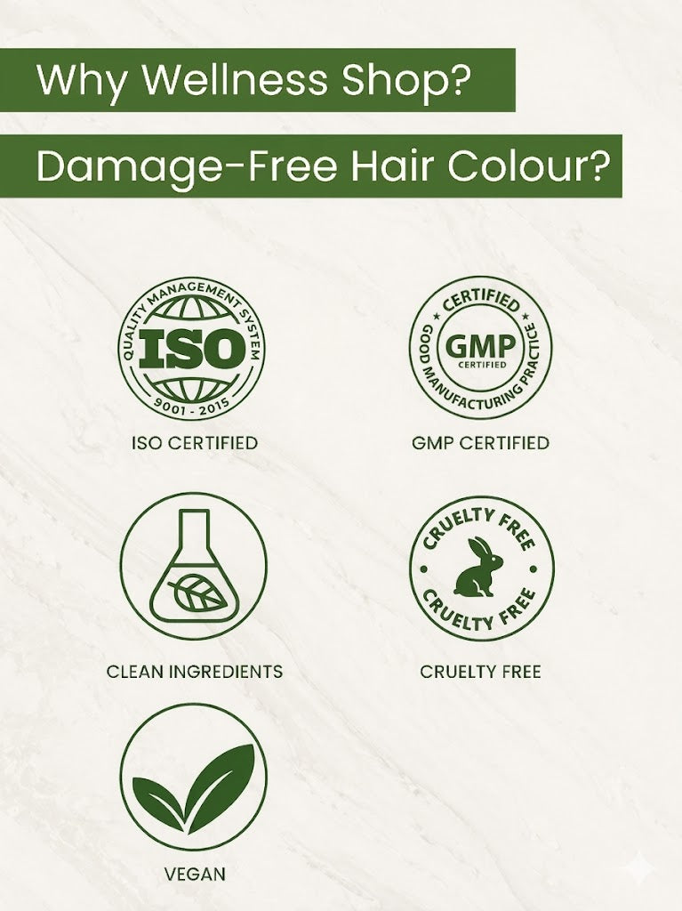Natural Brown Hair Colour - 100gm(No Ammonia, Premium Quality, Lasts 3 Weeks)
