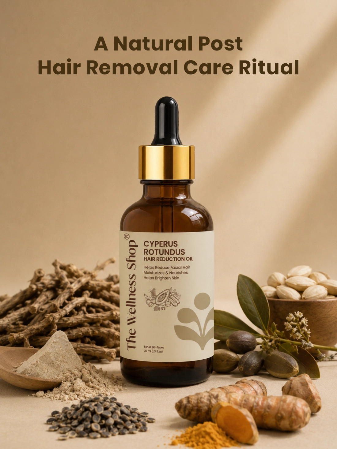 The Wellness Shop Cyperus Rotundus Permanent Hair Reduction Oil
