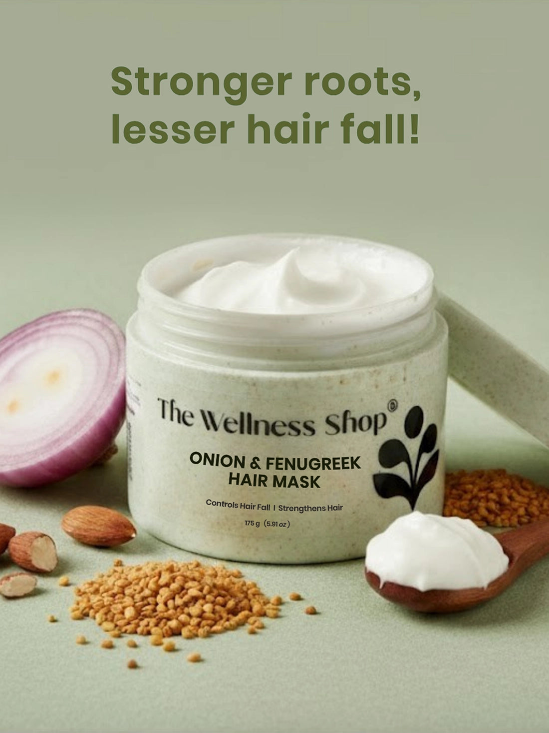 Onion & Fenugreek Hair Mask (Controls Dandruff & Hair Fall In 4 Weeks)