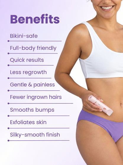 2-in-1 Painless Bikini Hair Trimmer