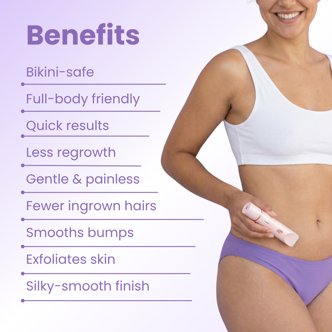 2-in-1 Painless Bikini Hair Trimmer