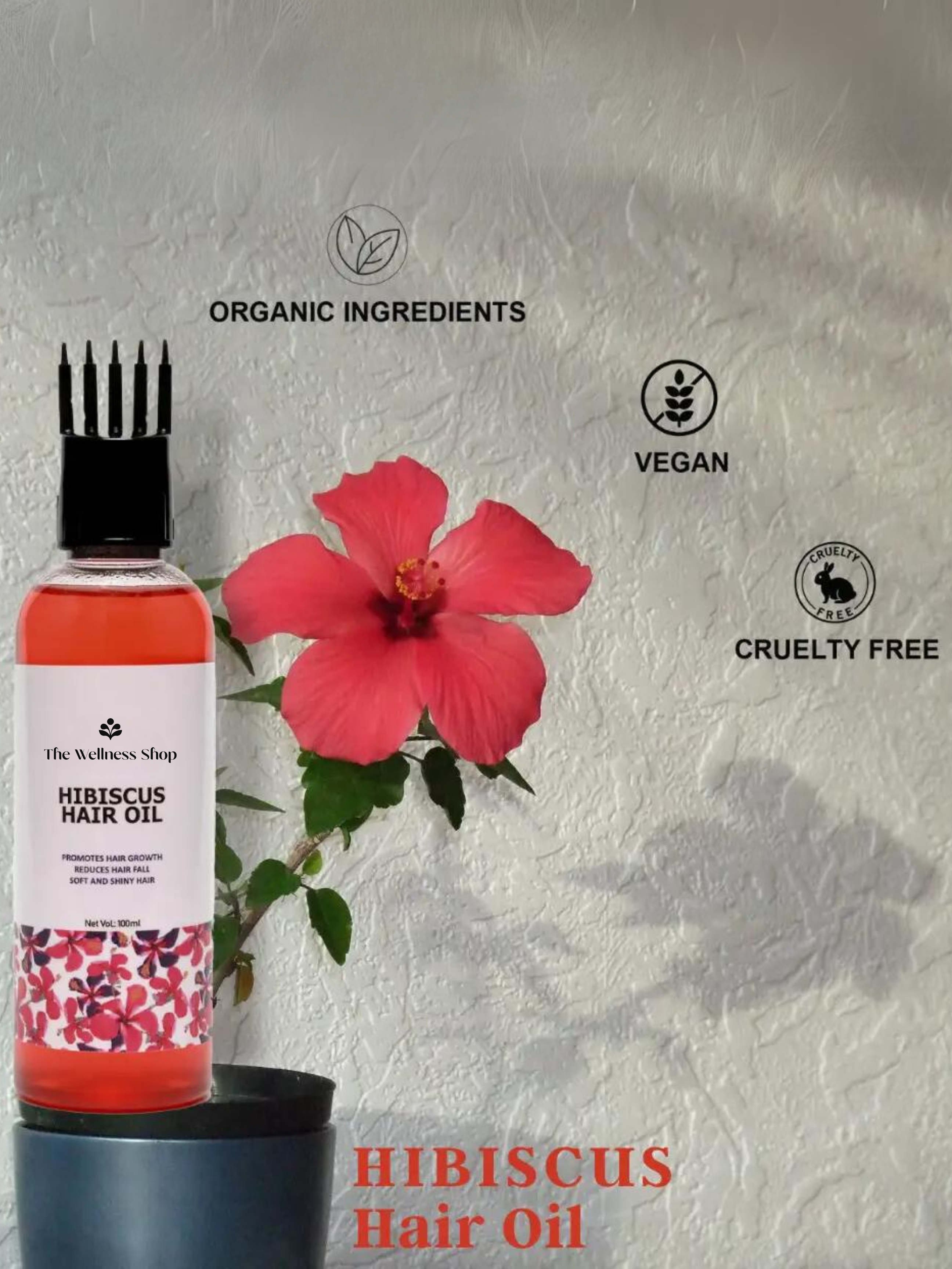 HIBISCUS HAIR OIL FOR HAIR FALL CONTROL AND REGROWTH (CONTROL HAIR FALL IN 4 WEEKS)