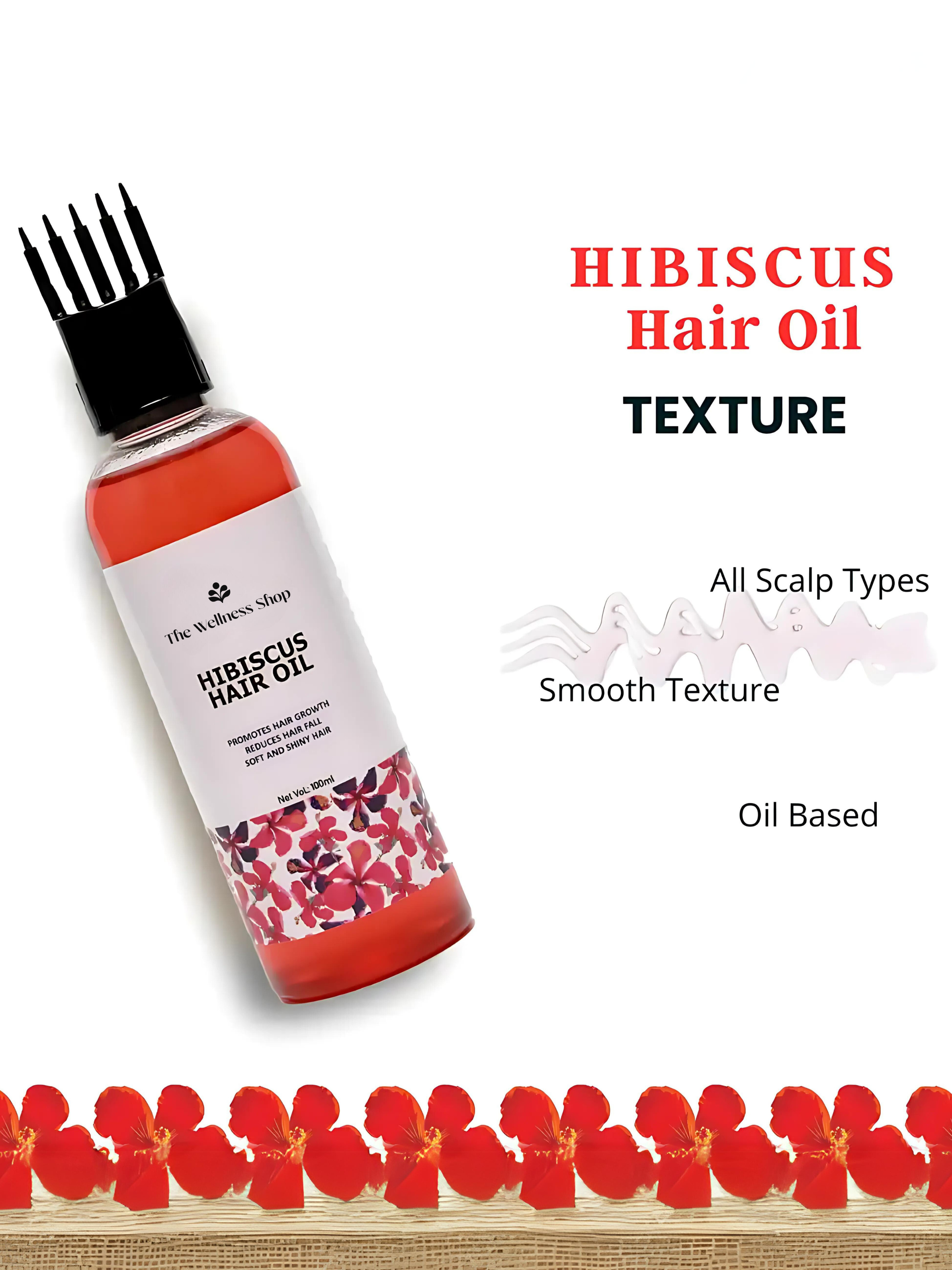 HIBISCUS HAIR OIL FOR HAIR FALL CONTROL AND REGROWTH (CONTROL HAIR FALL IN 4 WEEKS)