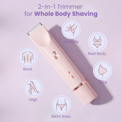 2-in-1 Painless Bikini Hair Trimmer