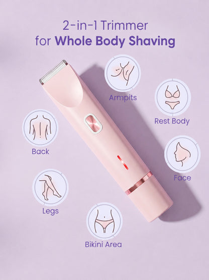 2-in-1 Painless Bikini Hair Trimmer