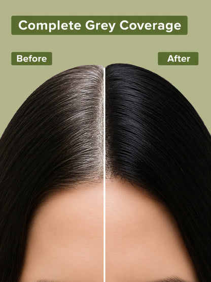 Herbal Black Hair Colour - 100gm (No PPD, No Ammonia, Premium Quality, Lasts 3 Weeks)