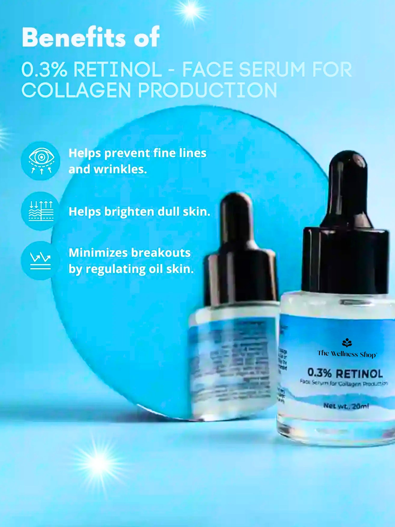 0.3% RETINOL - FACE SERUM FOR COLLAGEN PRODUCTION