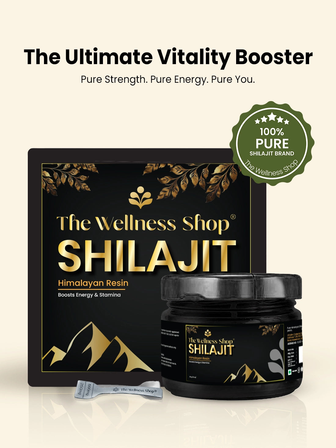 Pure Shilajit Himalayan Resin - with 75% Fulvic Acid