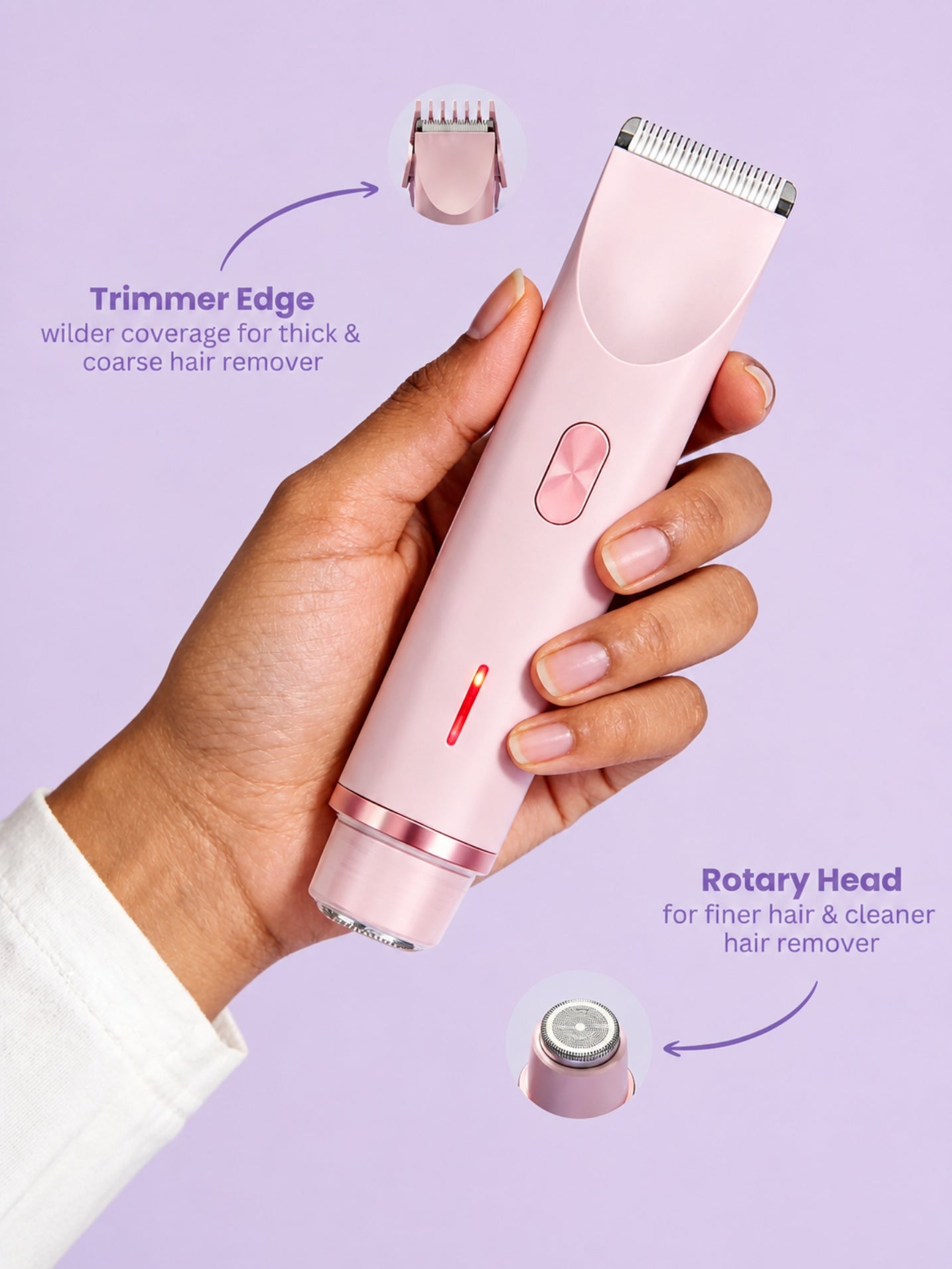 2-in-1 Painless Bikini Hair Trimmer