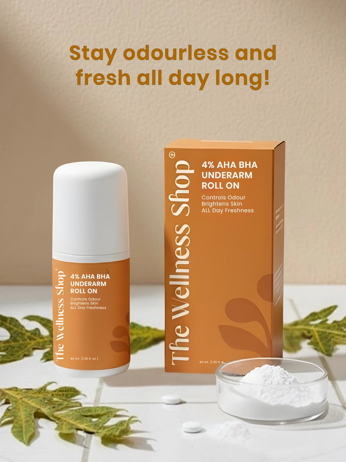 4% AHA BHA Underarms Roll On
