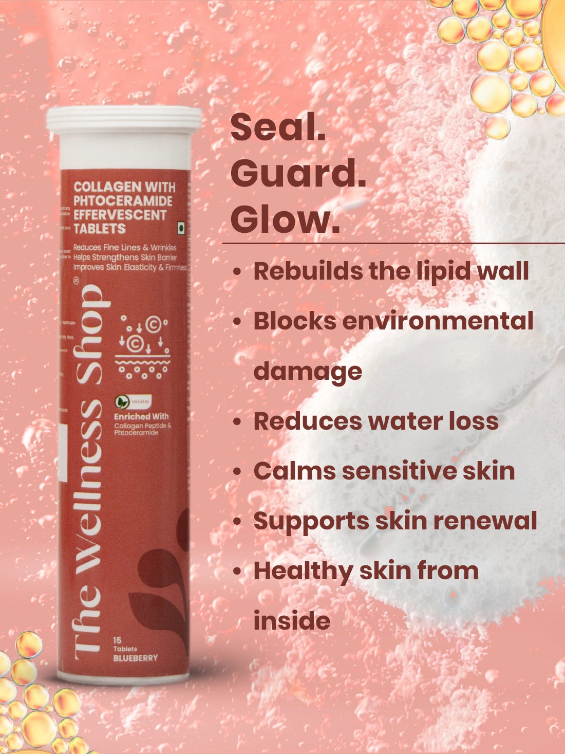 Collagen with Phytoceramide Effervescent Tablet