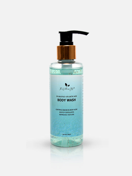 2% SALICYLIC + 1% LACTIC ACID BODY WASH (NATURALLY EXFOLIATES &amp; HYDRATES, SULPHATE AND PARABEN FREE)