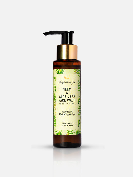 NEEM &amp; ALOE VERA FACE WASH FOR REFRESHING &amp; HYDRATING SKIN (NO PARABEN , NO SULPHATE)