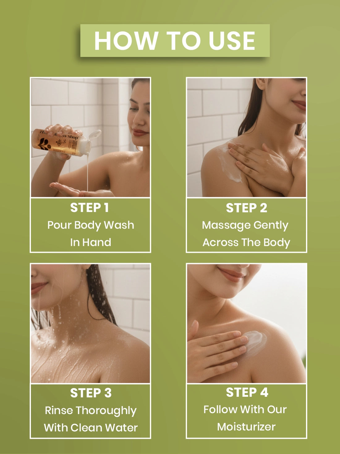 Bamboo Shoot &amp; White Tea Exfolating Body Wash